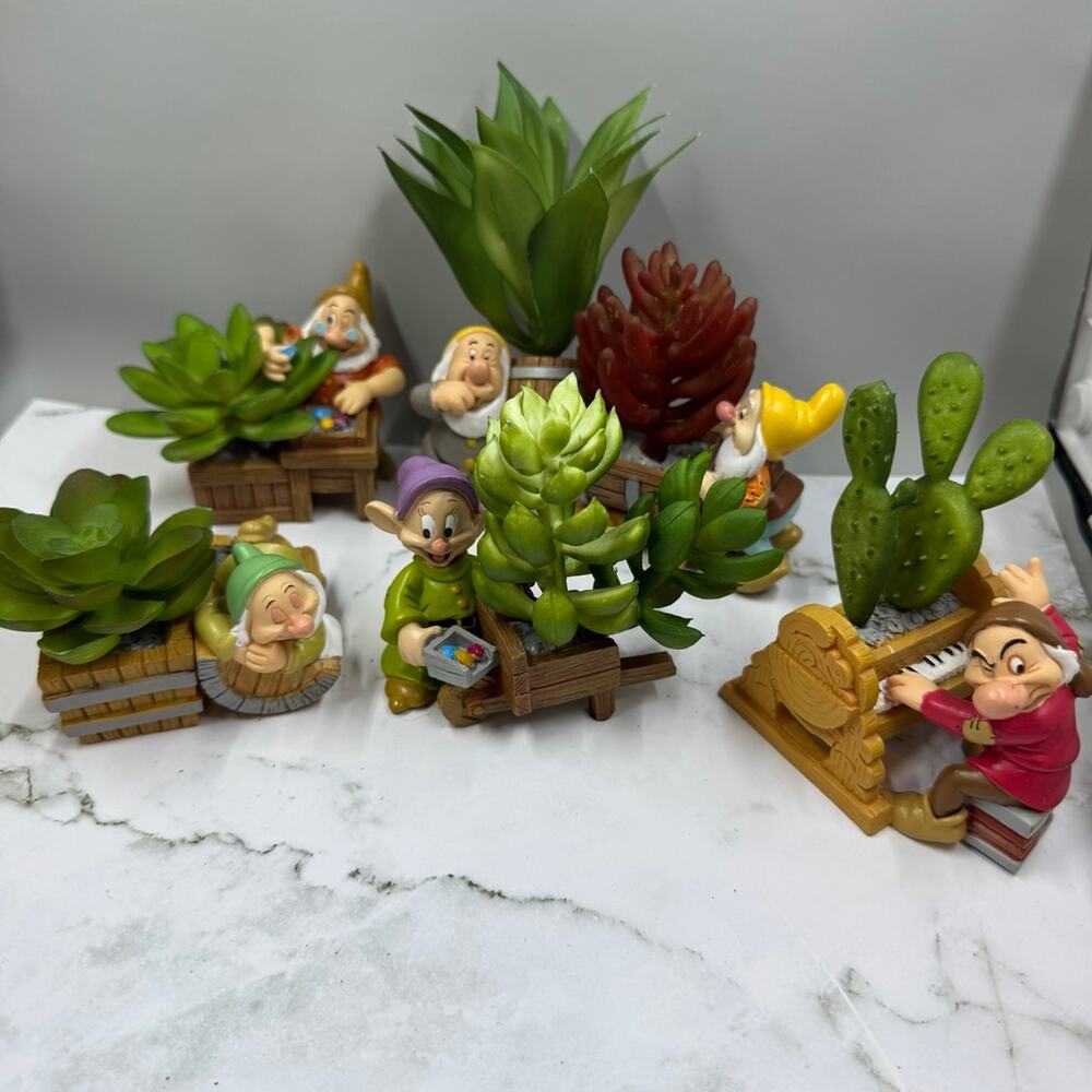 Snow White and the 7 Dwarfs Disney The Dwarfs Succulent Set